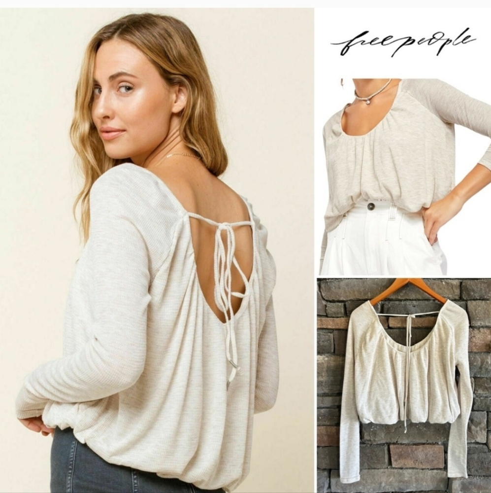 NWT Free People Womens We The Free Bondi Cropped Thermal